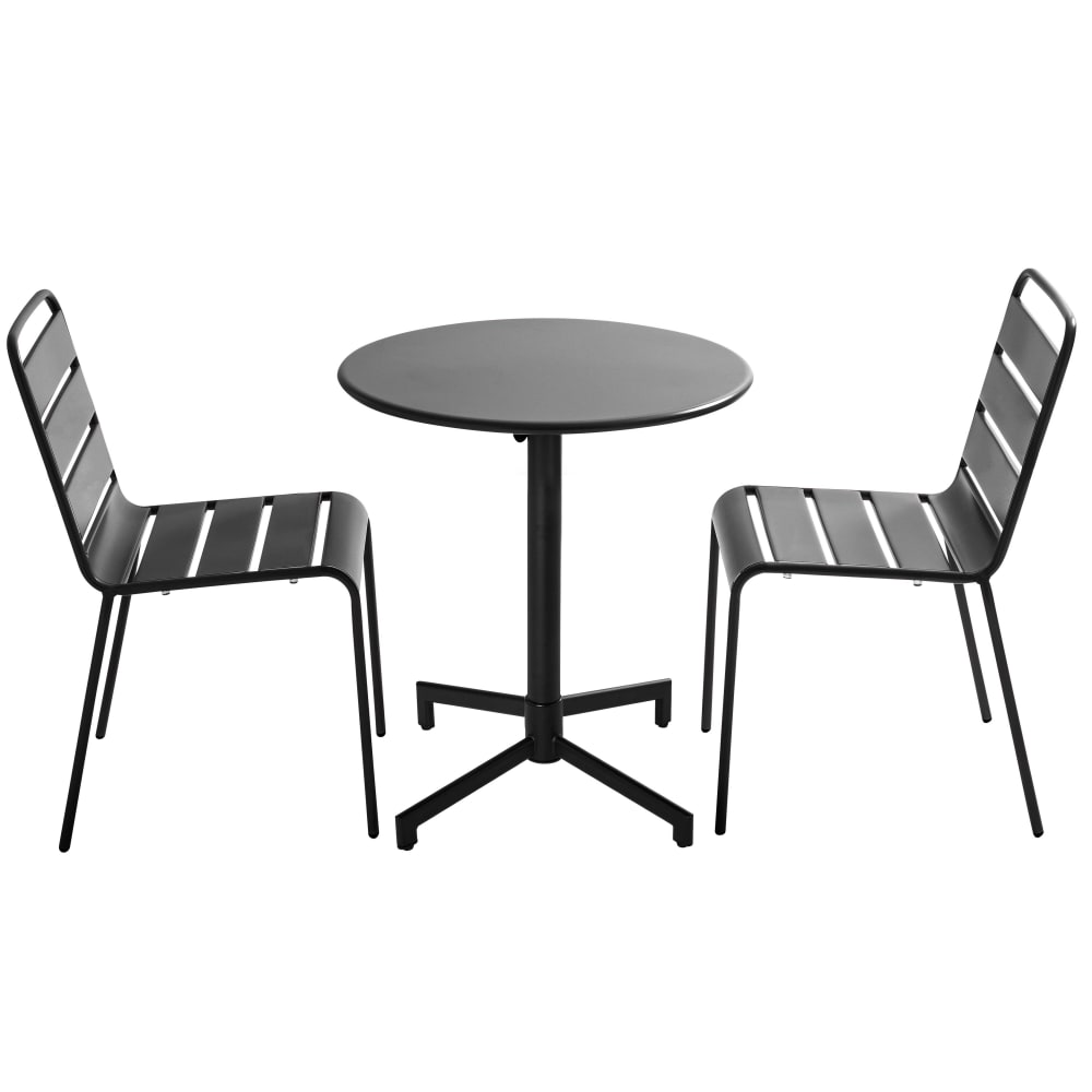 ensemble table de jardin - gris