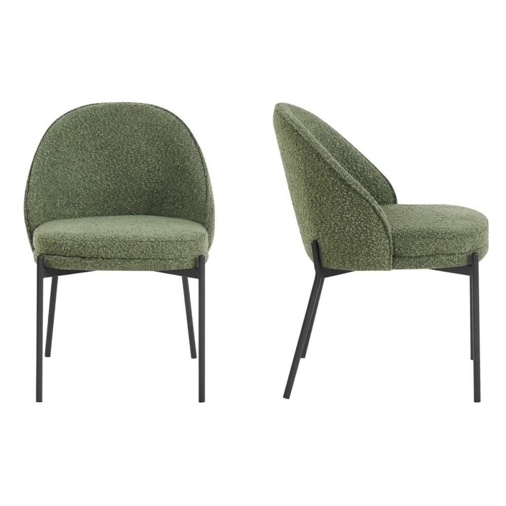 Lot de 2 chaises en tissu