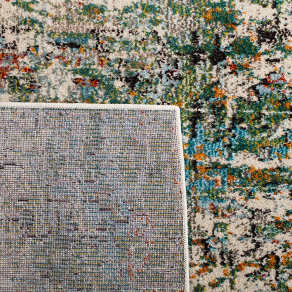 Tapis contemporain en polypropylène vert/bleu, 236 x 305 cm — vue 4