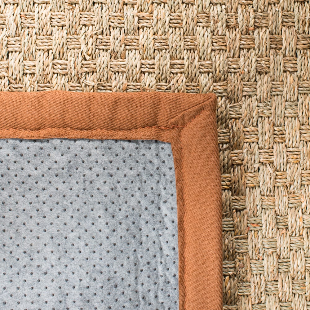 Tapis en herbiers marins beige/marron, 152 x 244 cm — vue 4