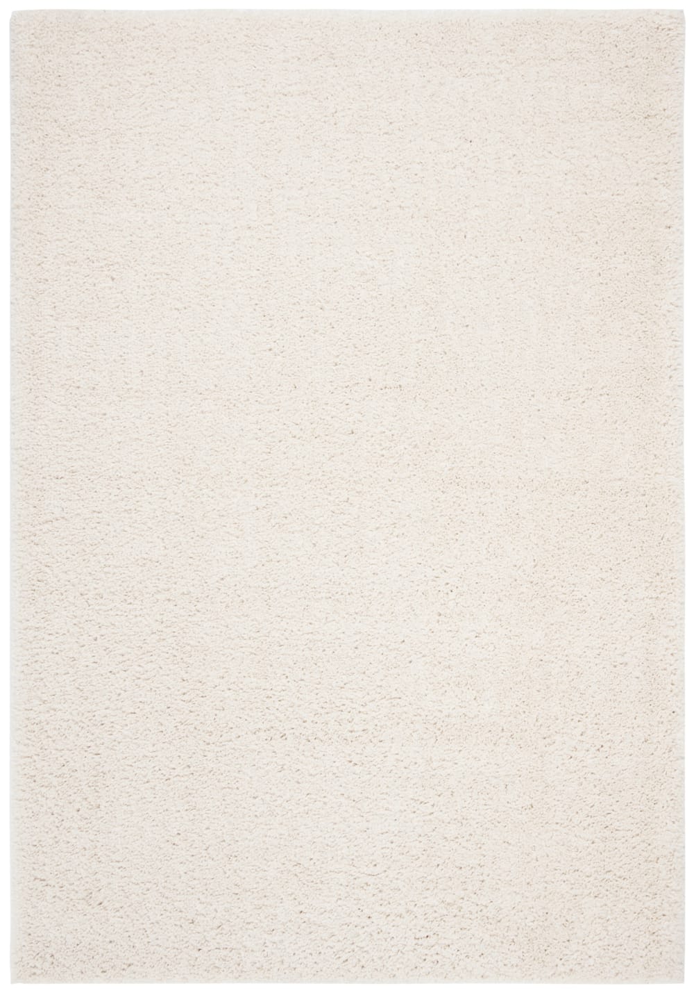 Tapis shag en polypropylène blanc, 274 x 366 cm