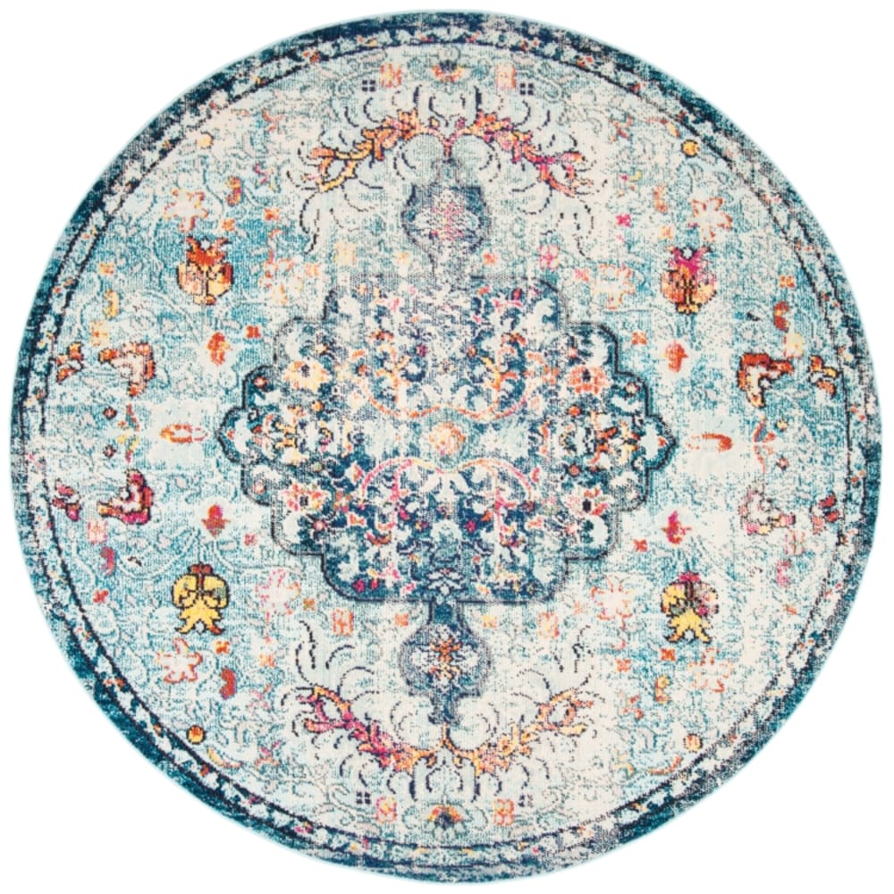 Tapis de transition en polypropylène bleu, 152 cm