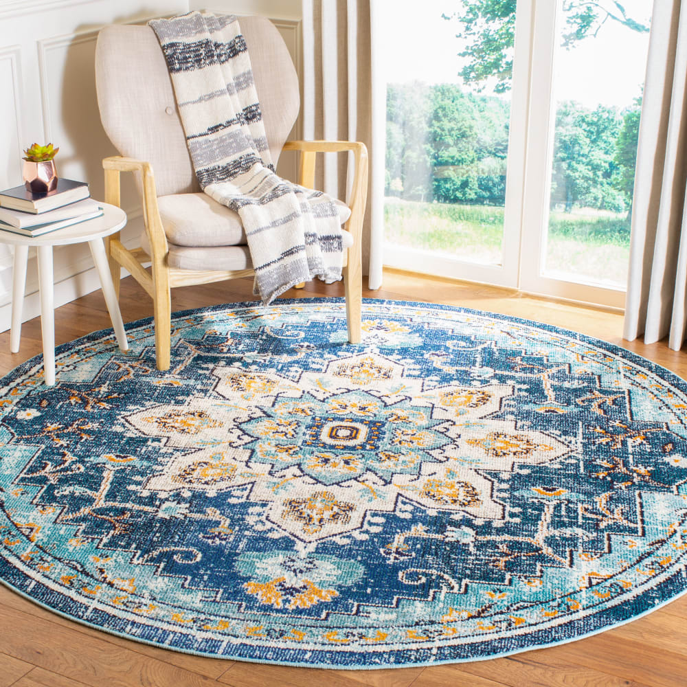 Tapis de transition en polypropylène bleu, 201 cm — vue 3
