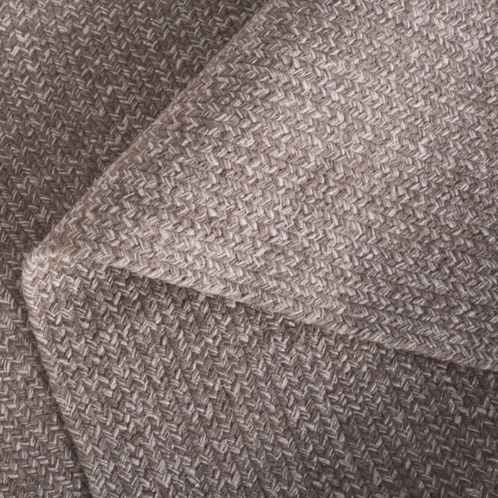 Tapis pays rustique ferme en coton blanc/beige, 91 x 91 cm — vue 3