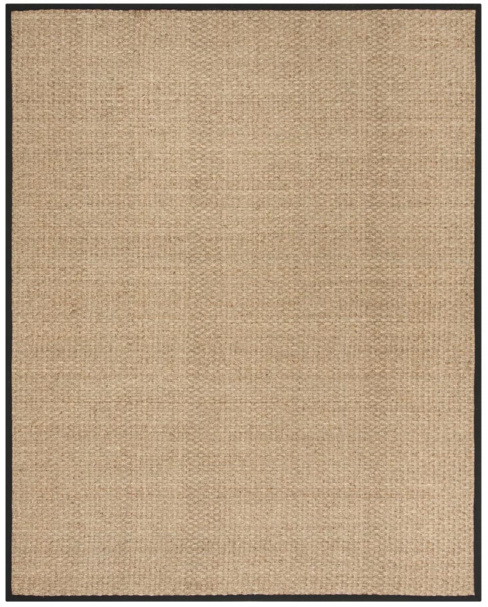 Tapis herbe de mer naturel/noir 76 x 366 cm