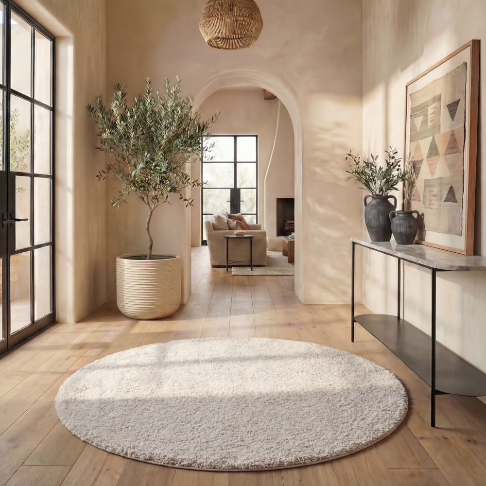 Tapis en polypropylène beige, 201 cm — vue 3