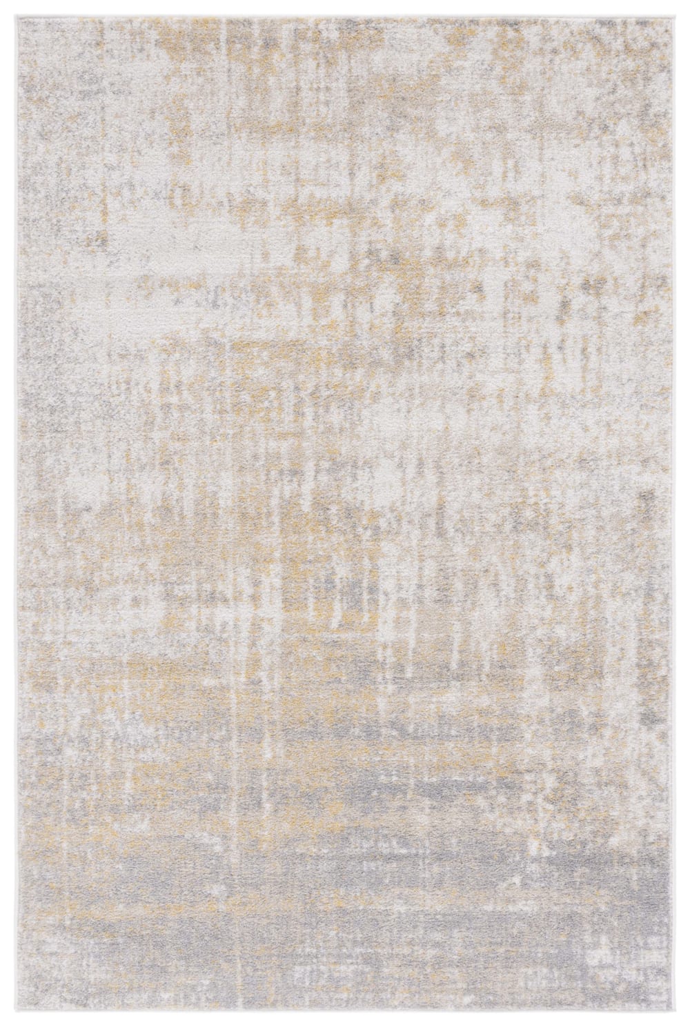 Tapis moderne en polypropylène beige/or, 183 x 274 cm