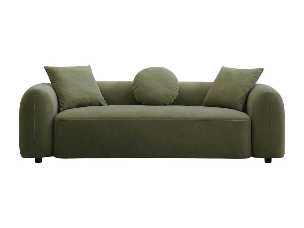 Canapé fixe  3 places vert