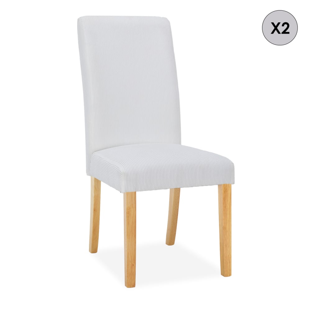 Lot de 2 chaises en velours