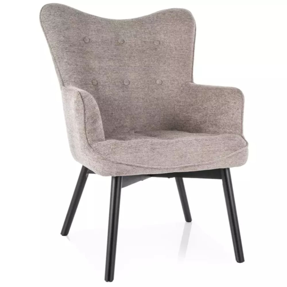 chaise en tissu beige