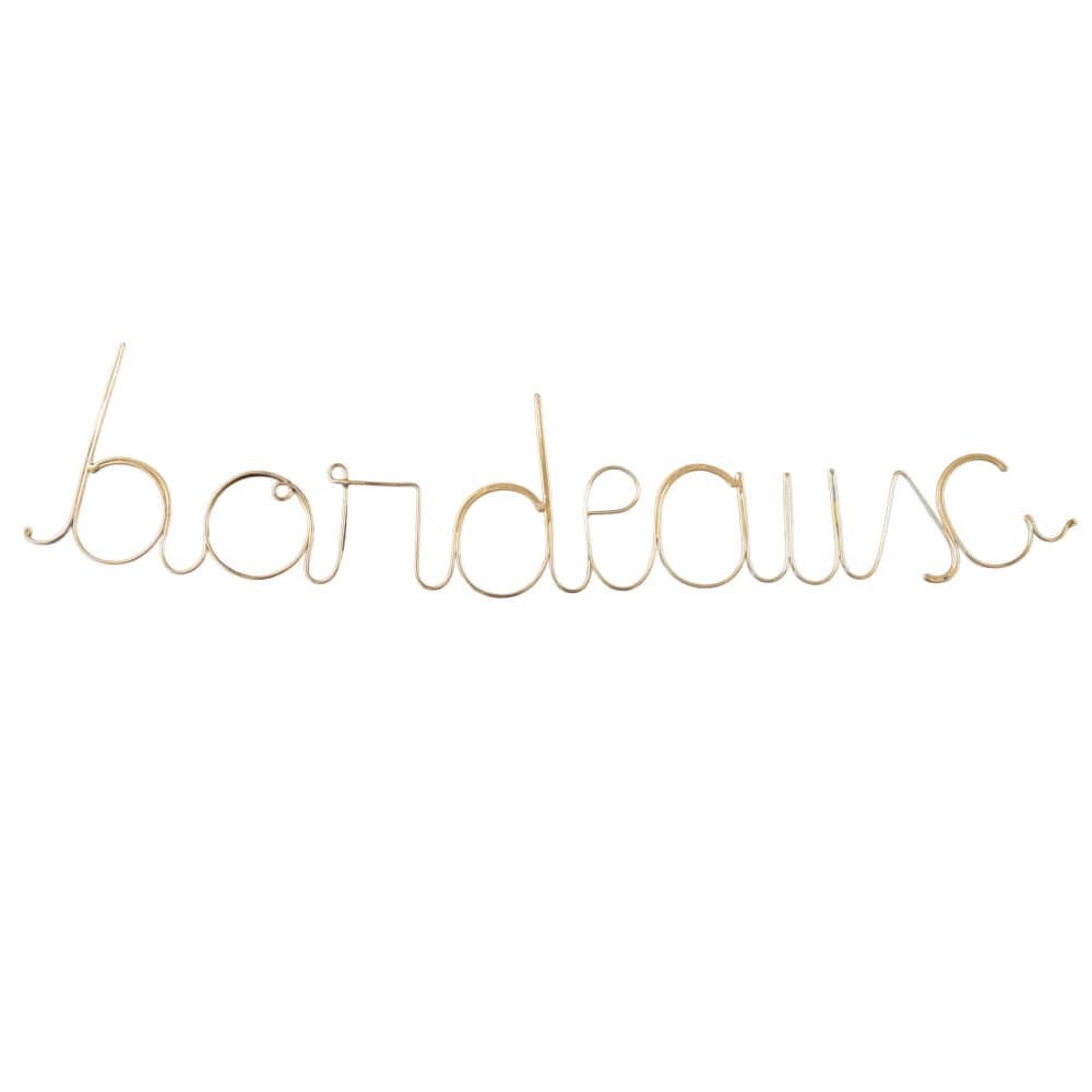 Mot fil de laiton ''bordeaux'' métal doré vieilli 0.1 x 40