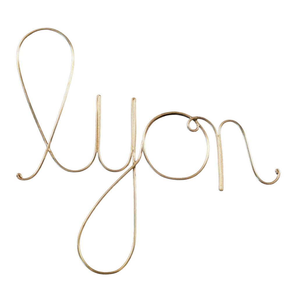 Mot fil de laiton ''lyon'' métal doré vieilli 0.1 x 15