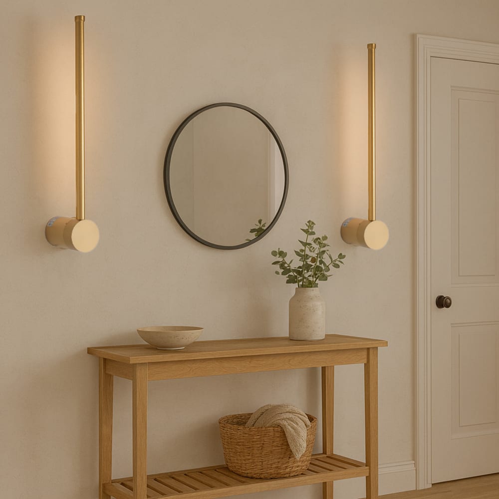 Applique murale linéaire aluminium doré 10W 2700K, 60 cm — vue 3