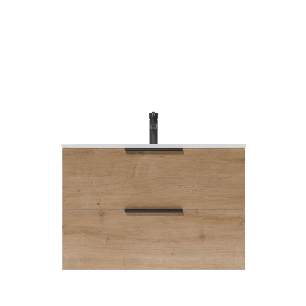 Meuble de salle de bains effet bois 46x80x55cm — Beyit