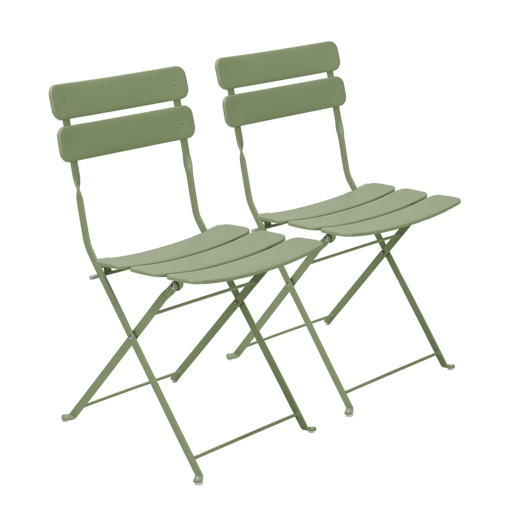 Lot de deux chaises pliantes