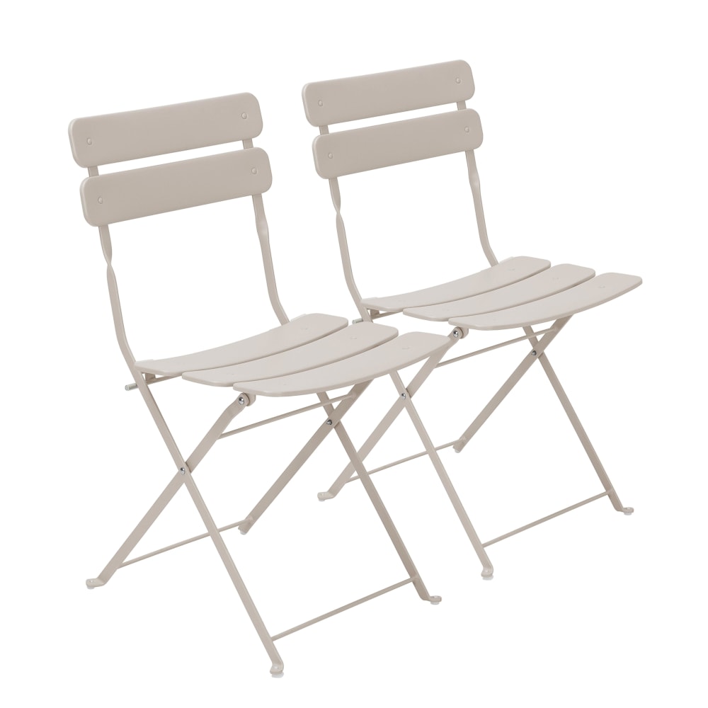 Lot de deux chaises pliantes