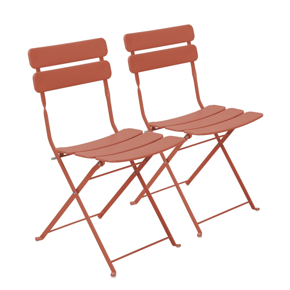 Lot de deux chaises pliantes