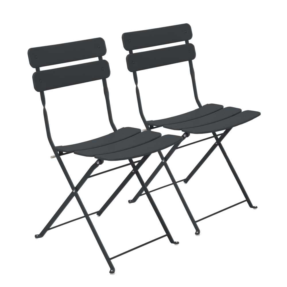 Lot de deux chaises pliantes