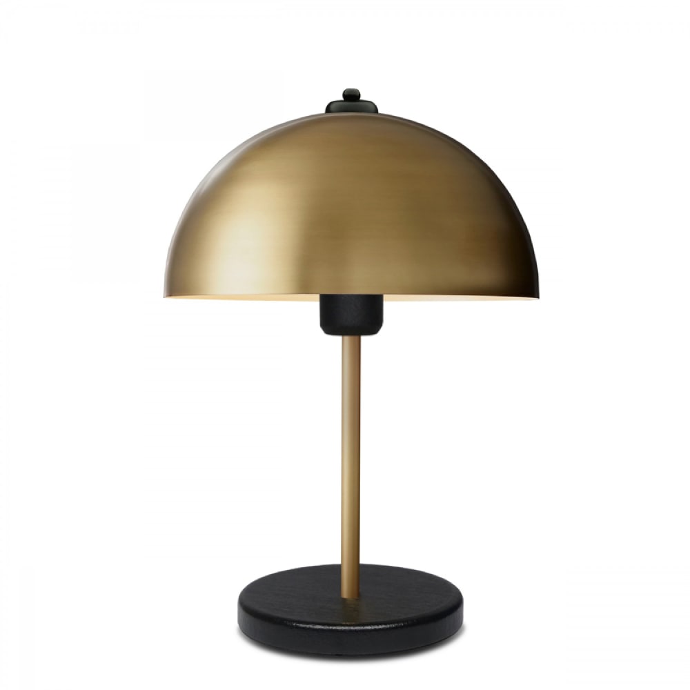 Lampe de table champignon doré 37cm