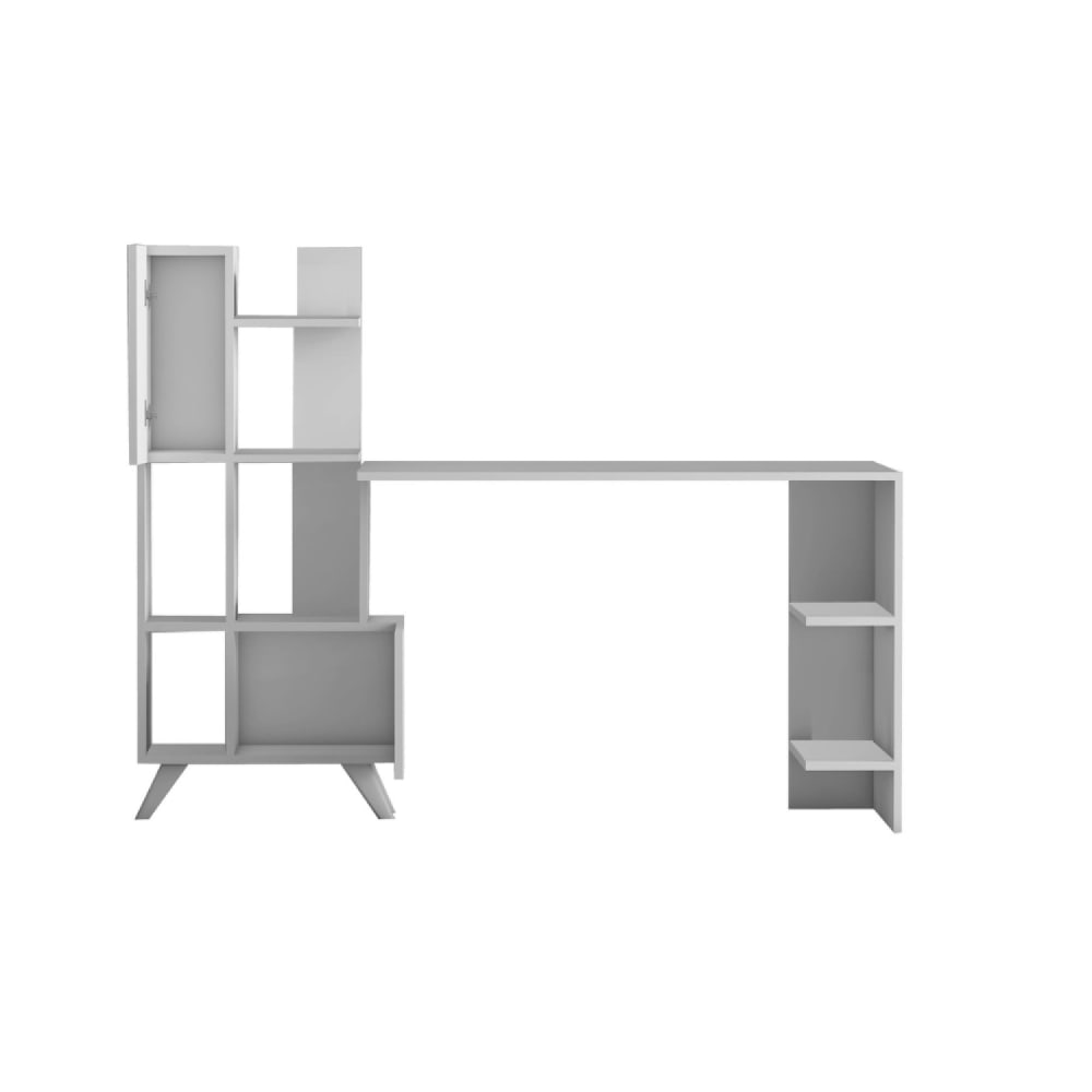 Moderner Schreibtisch mit 9 Staufächern – weiß - Maisons Du Monde
