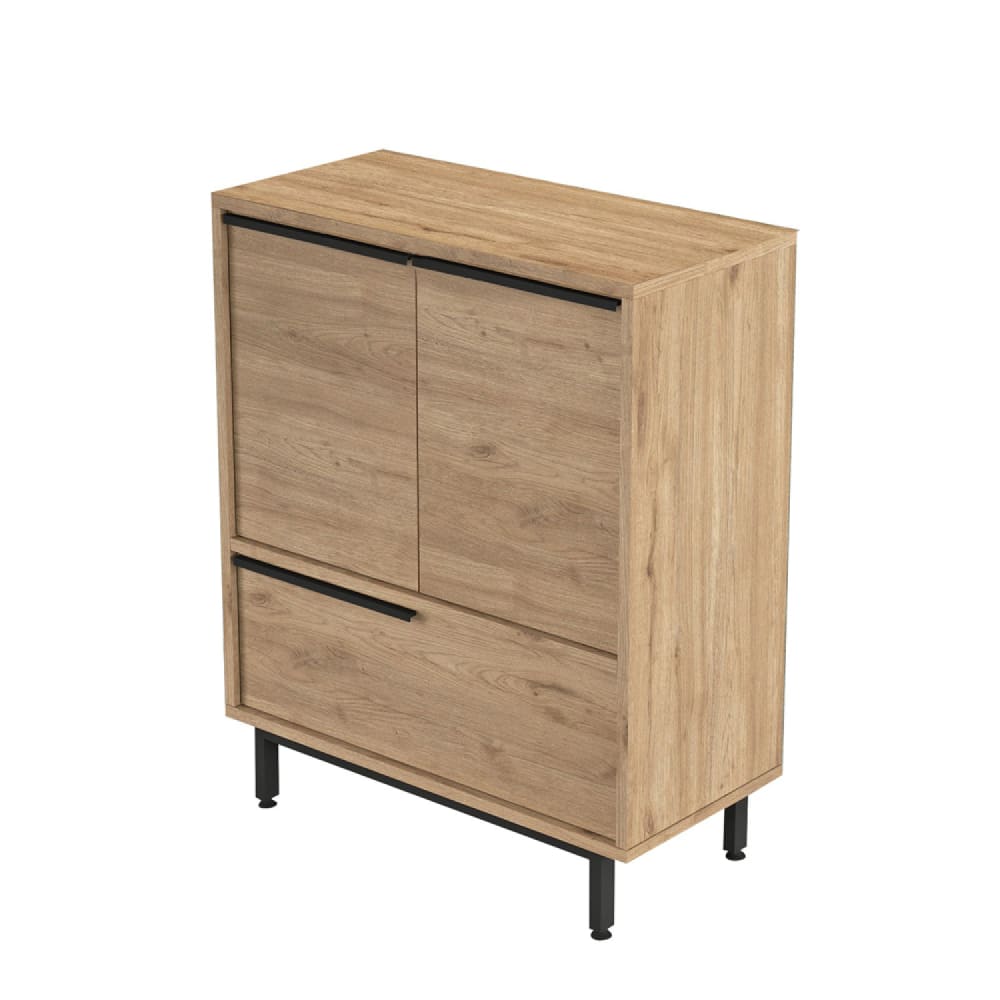 Meuble à chaussures à 3 portes couleur noyer