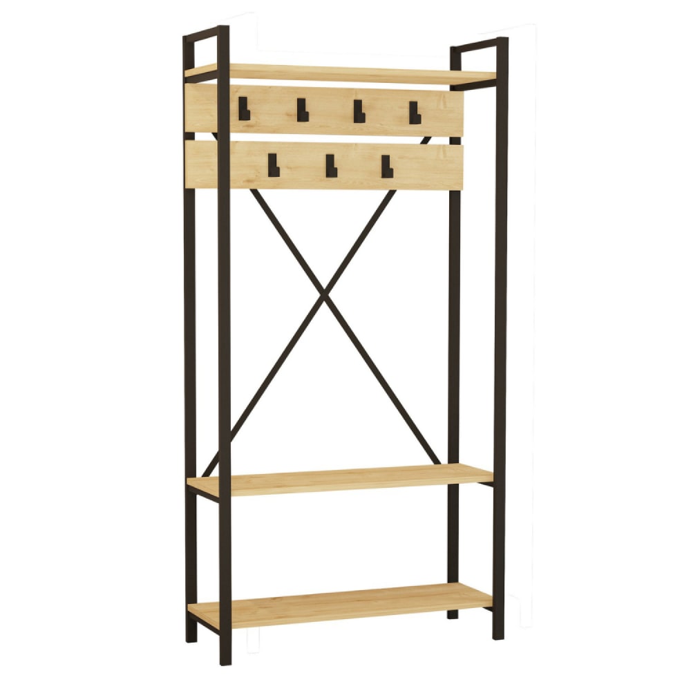 Concept Usine Flurmöbel im Industriestil mit Regalen und Garderobe style industrial Gold Spanplatte