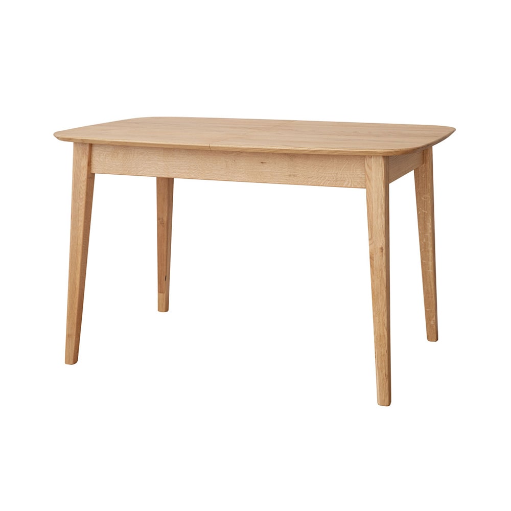 Feldmann-Wohnen Esstisch ausziehbar aus Naturholz, 120-165x80x74,5cm, eiche natur style modern Braun