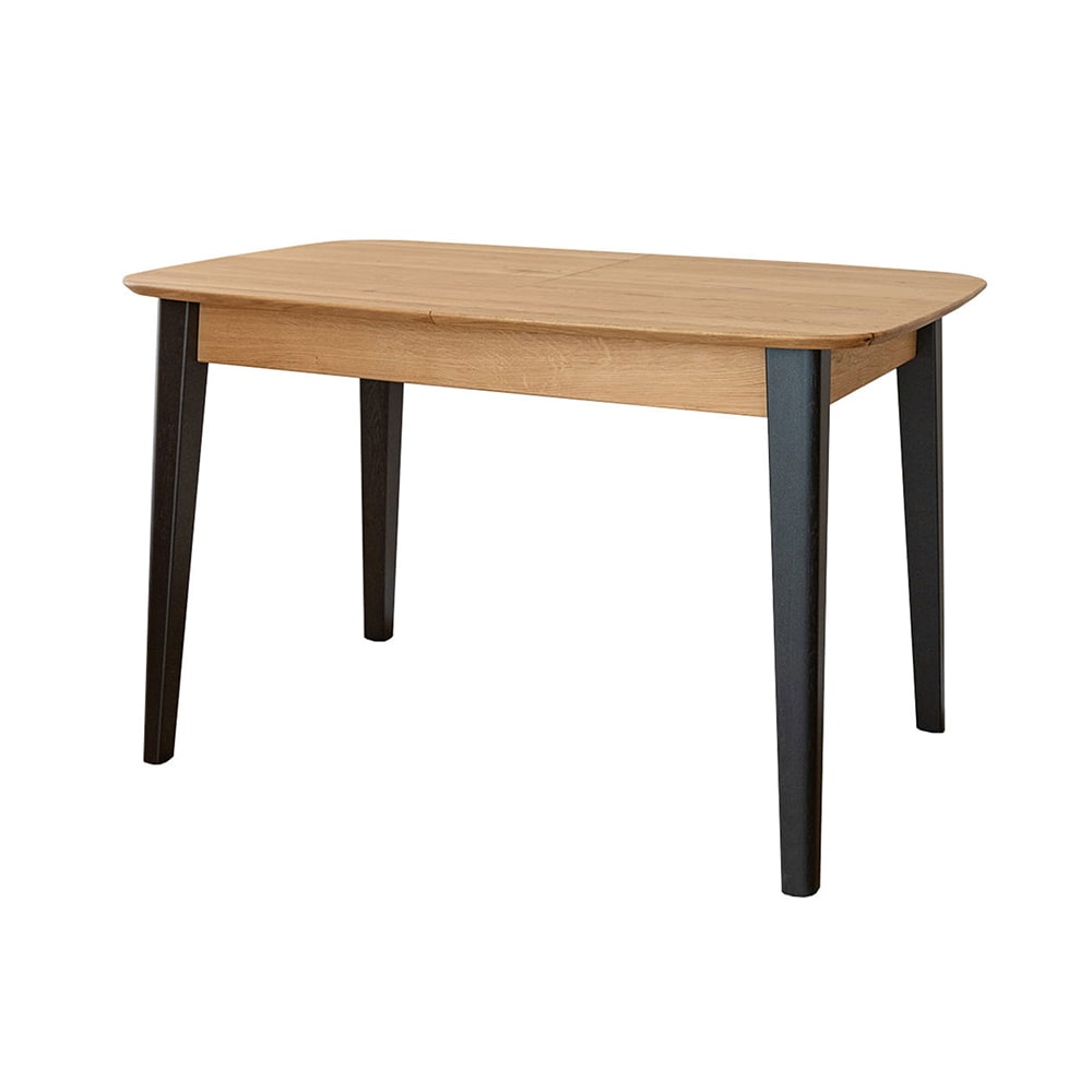 Feldmann-Wohnen Esstisch ausziehbar aus Naturholz, 120-165x80x74,5cm, eiche natur style modern Braun