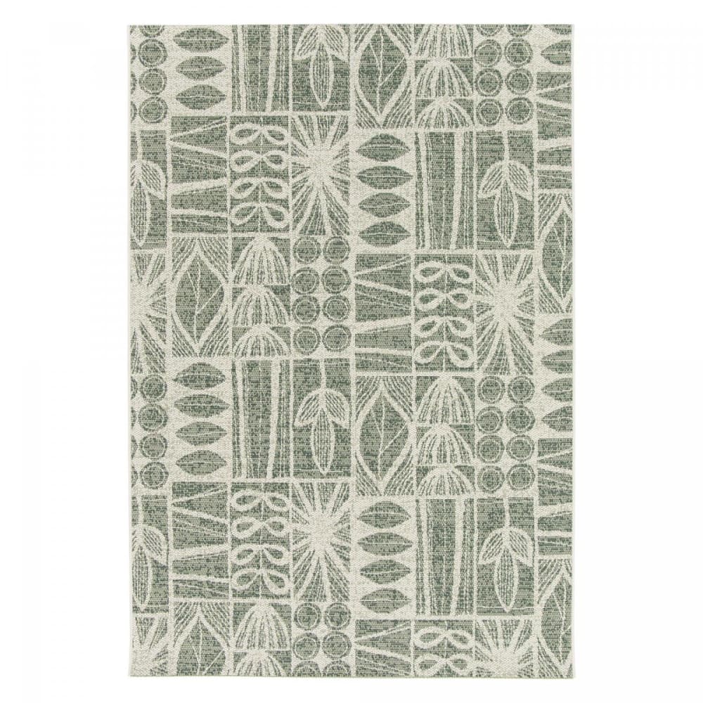 Tapis exterieur 80x150 Vert, écru