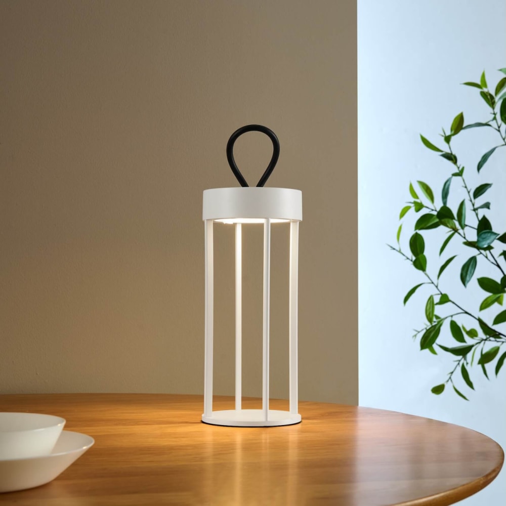 Luminaire en aluminium blanc 30 cm — vue 3