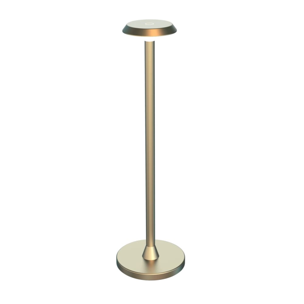 Kosilum Tischleuchte aus Aluminium 35 cm, Gold Gold Metall