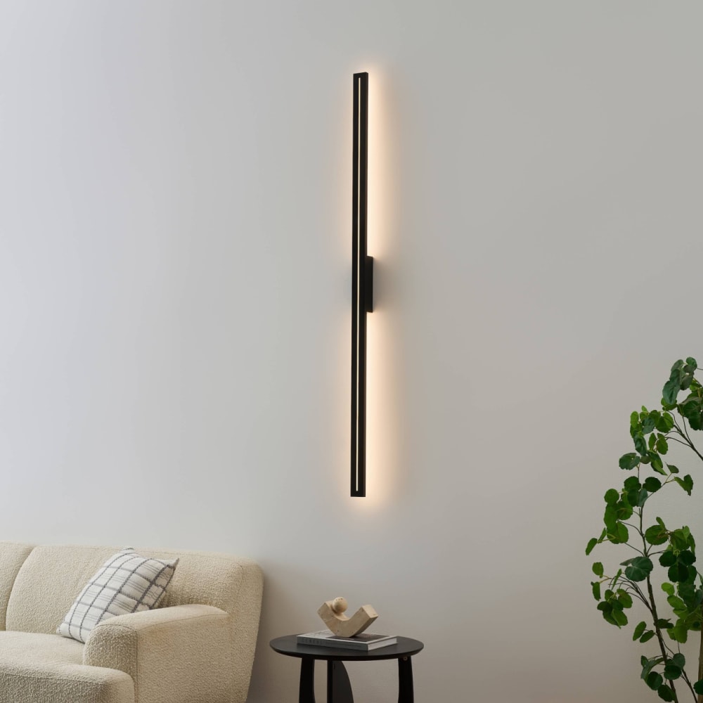 Wandleuchte aus Aluminium 151 cm, Schwarz - Maisons Du Monde