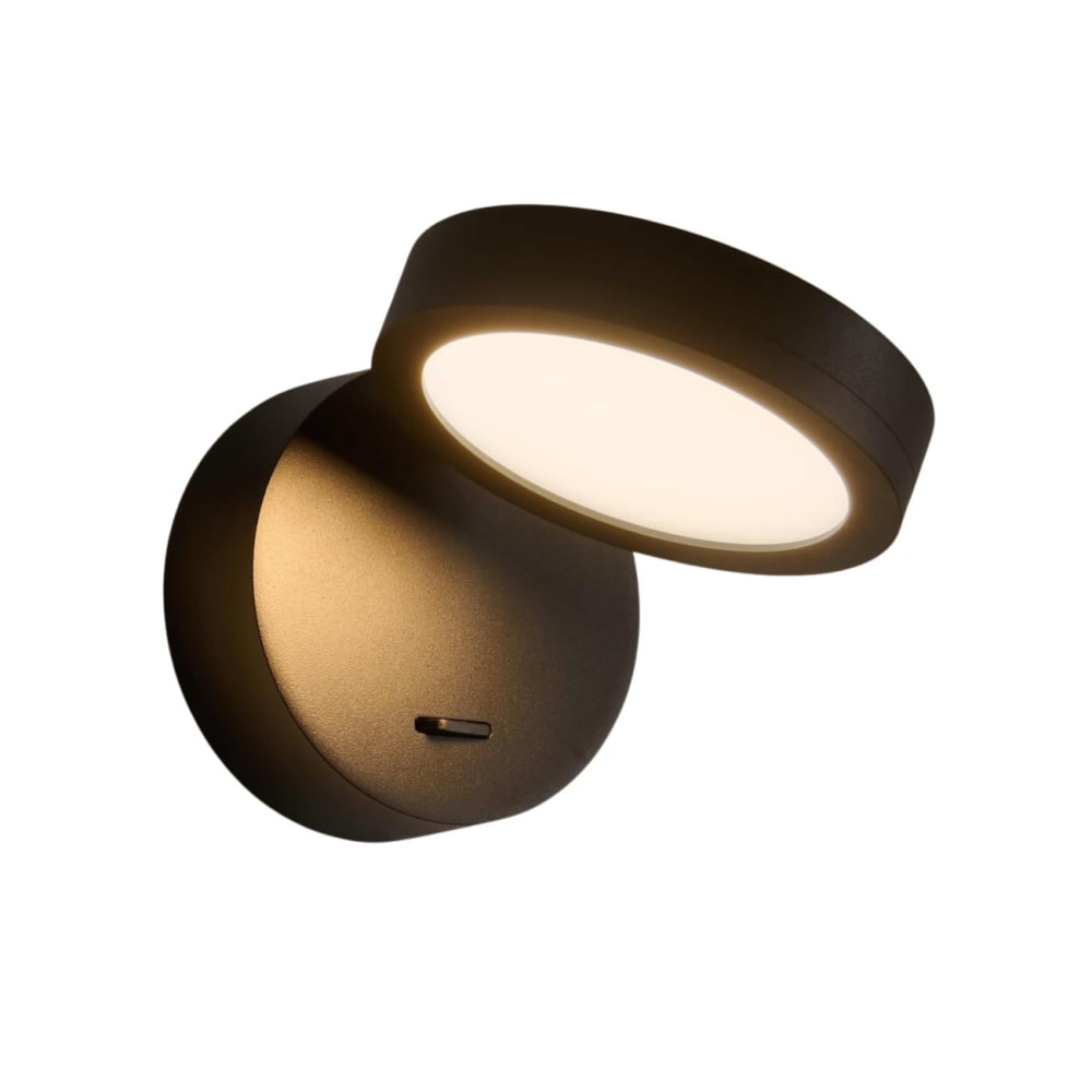 Applique en métal, acrylique et aluminium Noir 10 cm