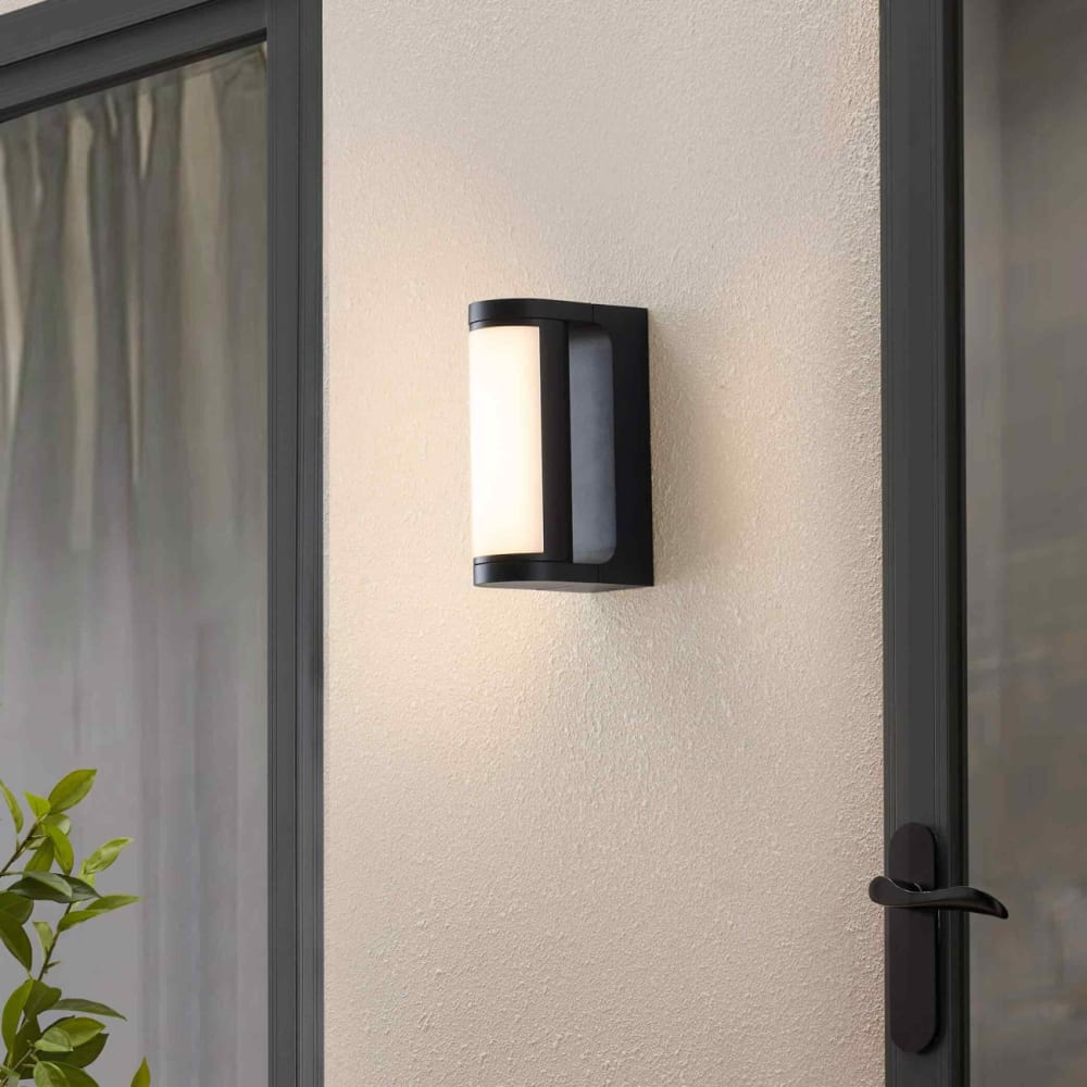 Wandleuchte aus Aluminium 17 cm, Schwarz und weiß - Maisons Du