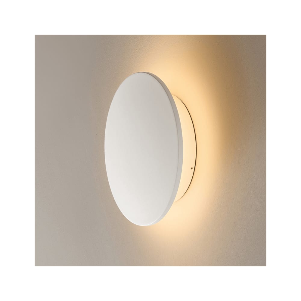 Kosilum Wandleuchte aus Aluminium 7 cm, Weiß Weiß Metall