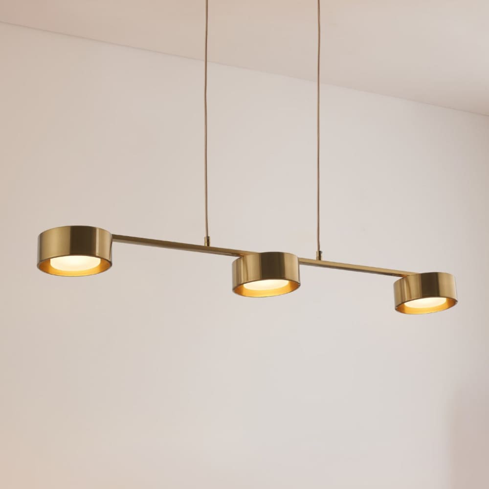 Suspension en aluminium et silicone laiton 108 cm — vue 3