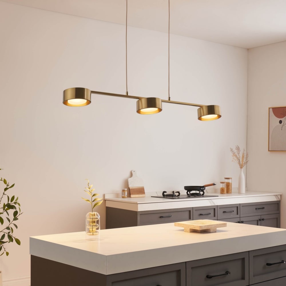 Suspension en aluminium et silicone laiton 108 cm — vue 4