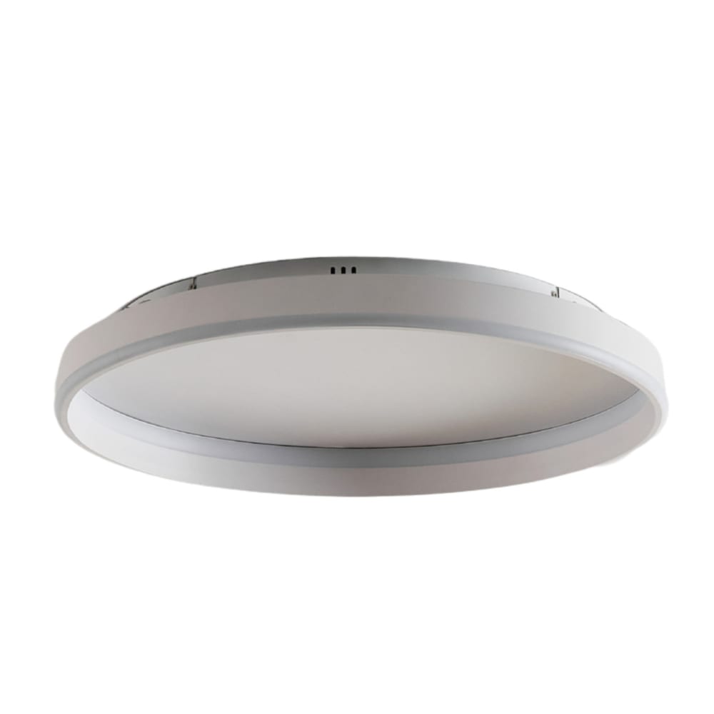 Kosilum Deckenleuchte aus Aluminium und Silikon 6,5 cm, Weiß Weiß Metall