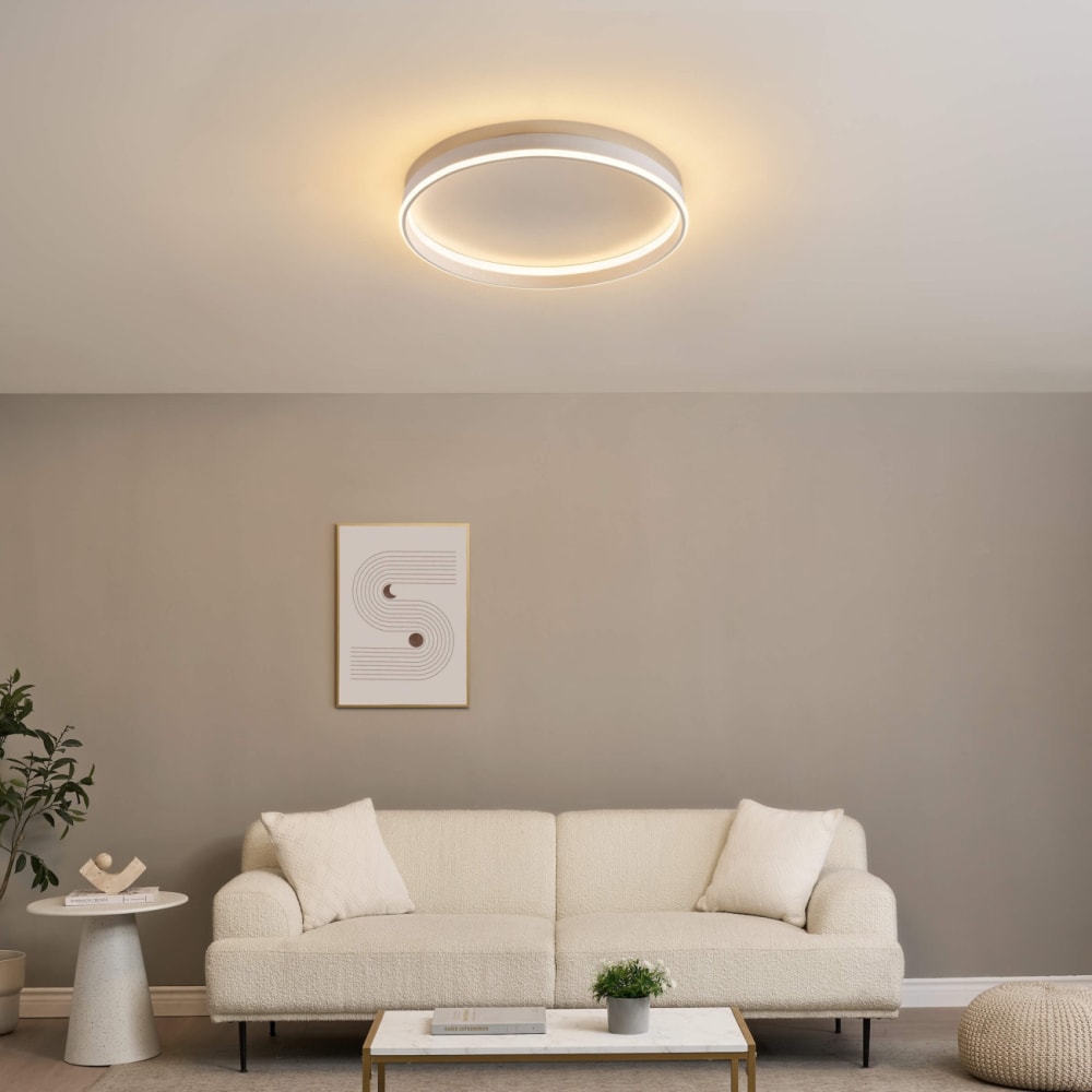 Plafonnier en aluminium et silicone blanc 60 cm — vue 3