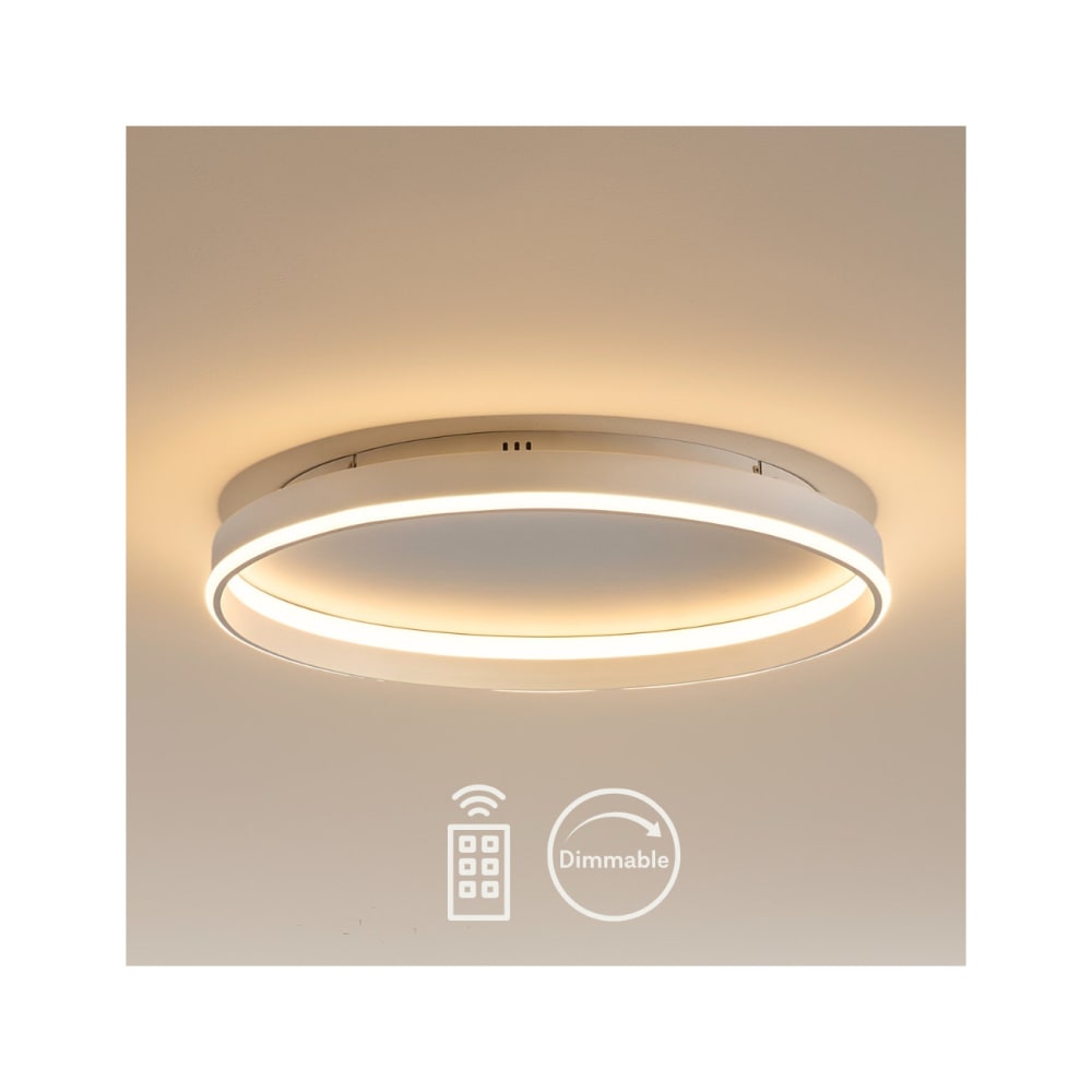 Plafonnier en aluminium et silicone blanc 60 cm — vue 4