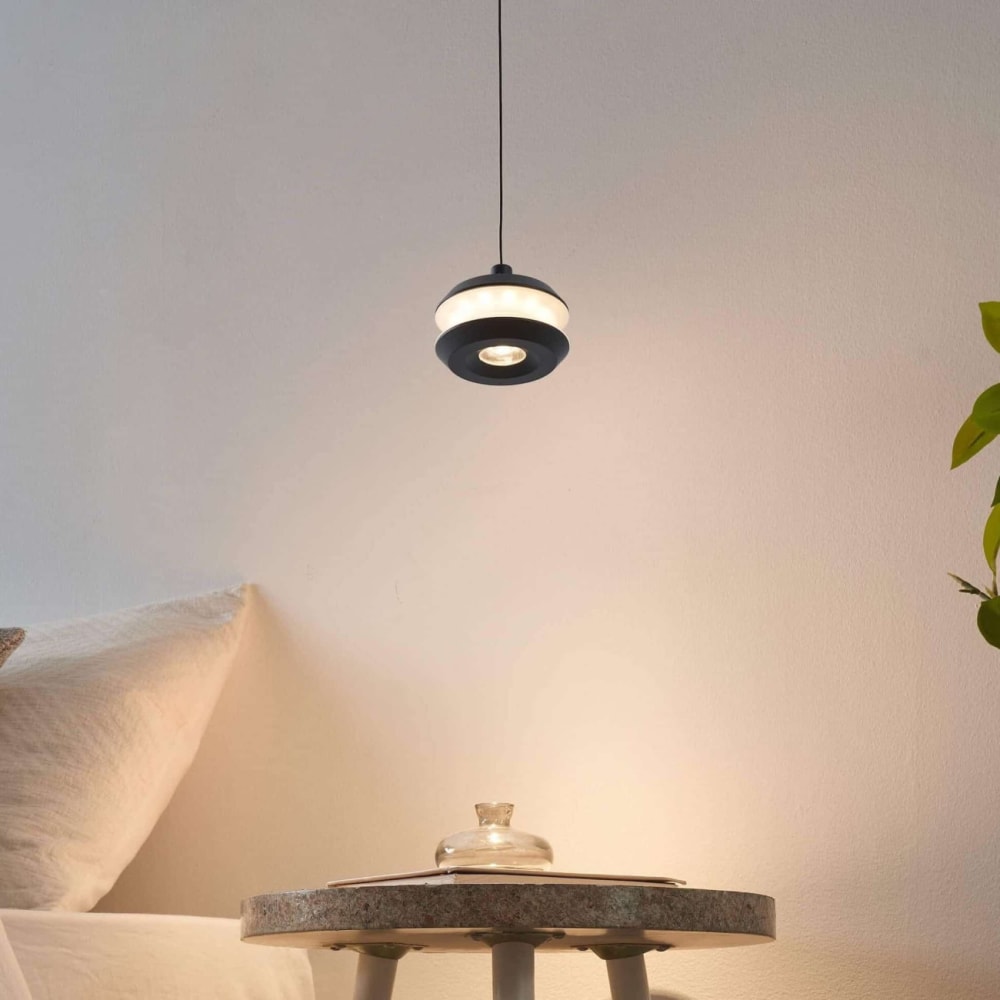 Suspension en aluminium noir 8 cm — vue 4