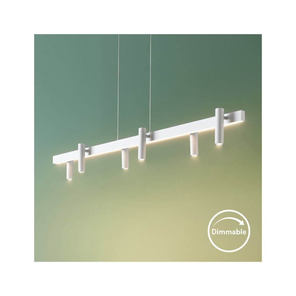 Suspension en aluminium et acrylique blanc 118 cm — vue 4