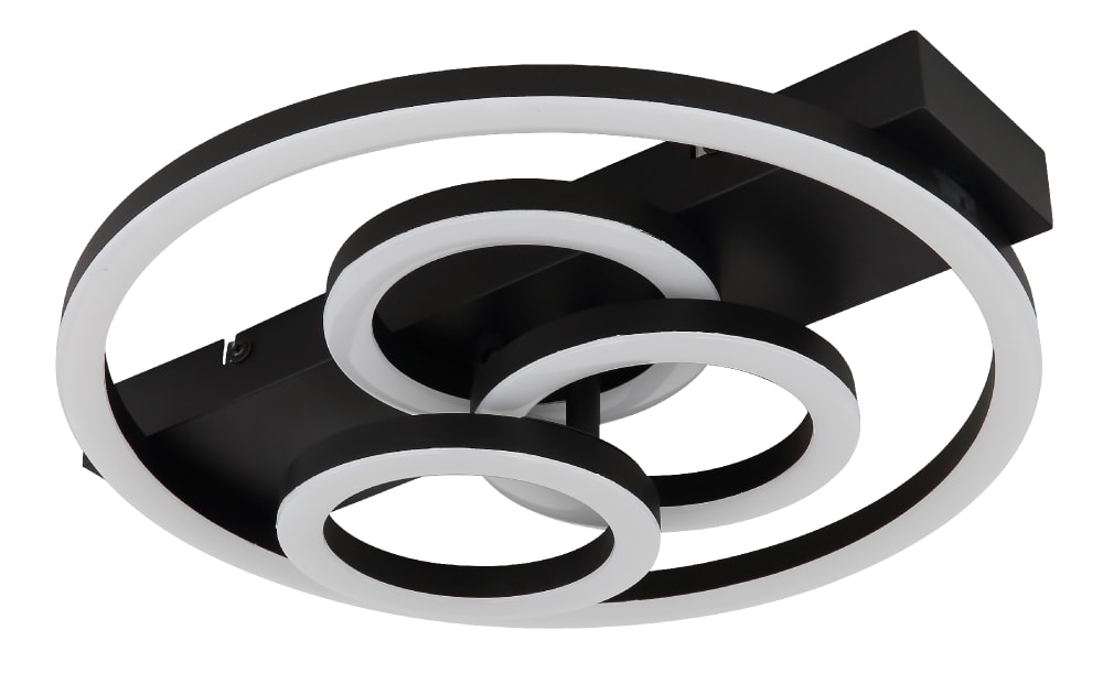 Plafonnier métal noir mat, 9cm — vue 4
