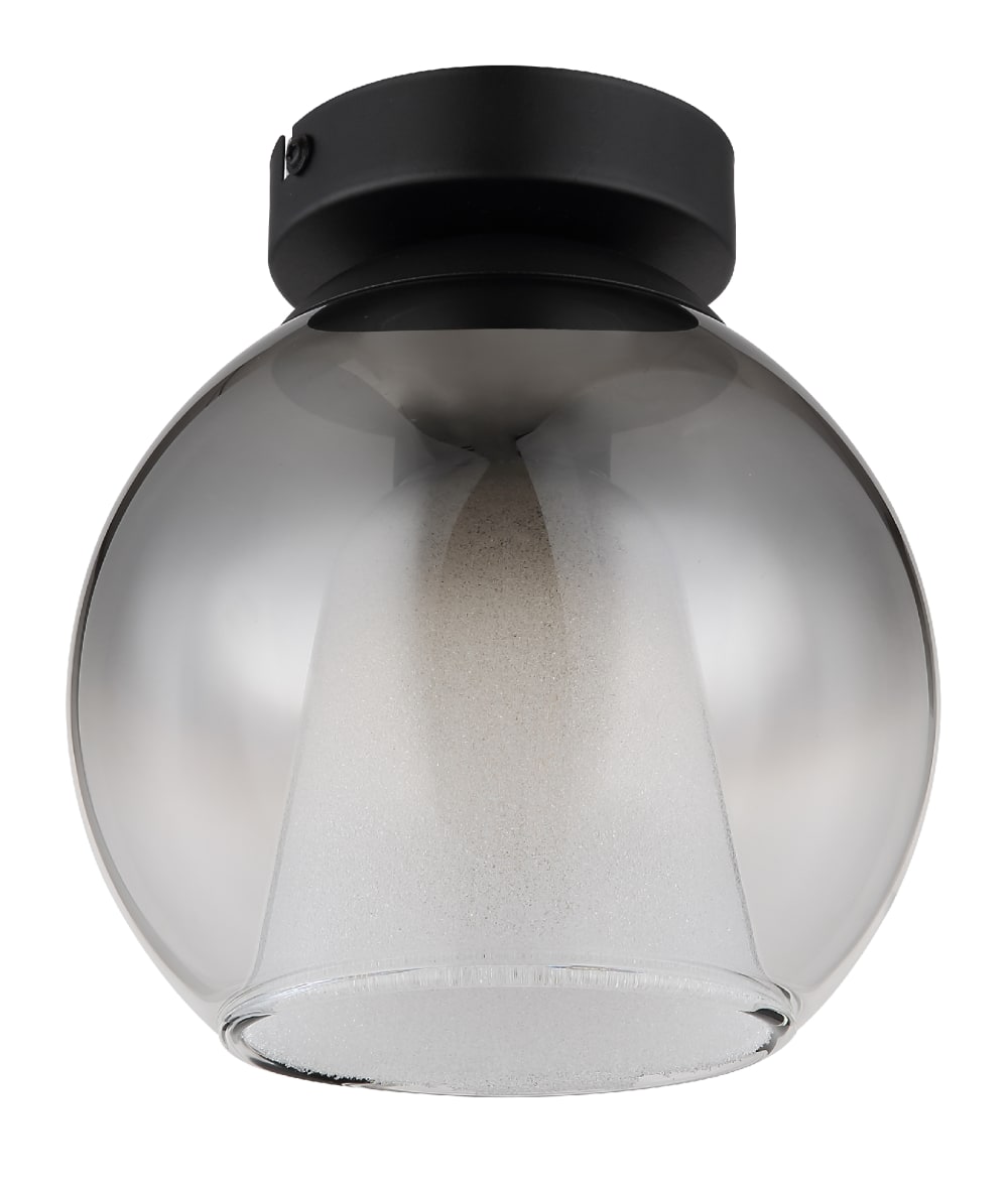 Plafonnier métal noir mat, 19cm — vue 4