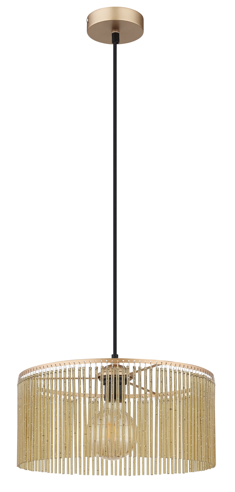Suspension métal couleur or antique, 135cm — vue 4