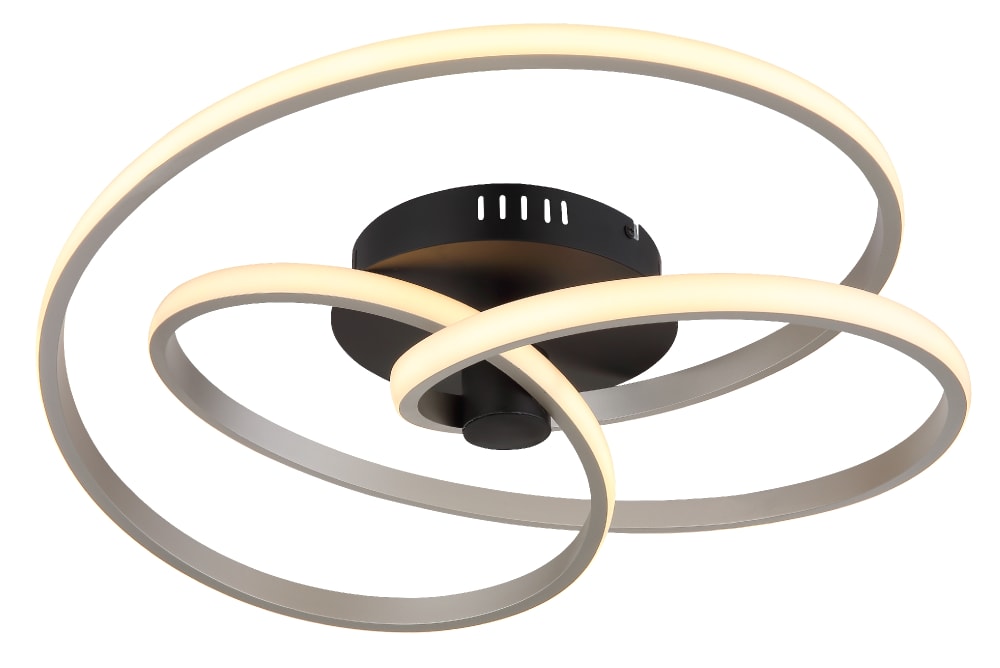 Plafonnier métal noir mat, 16cm