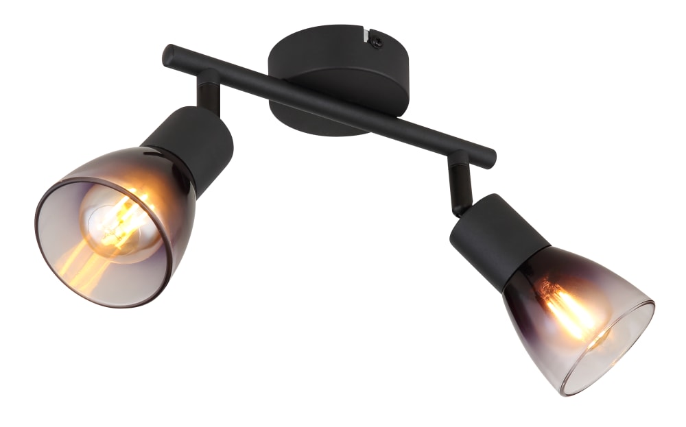 Spot métal noir mat, 18,5cm