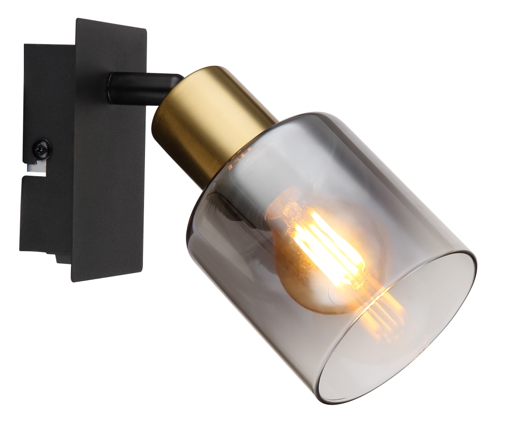 Spot métal noir mat, 15,8cm