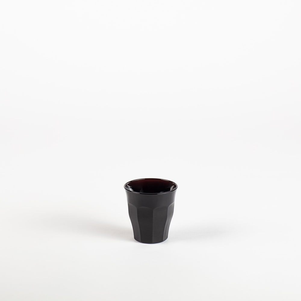 Le Picardie Noir brillant - Tasse à café expresso 9cl -  (Lot de 6)