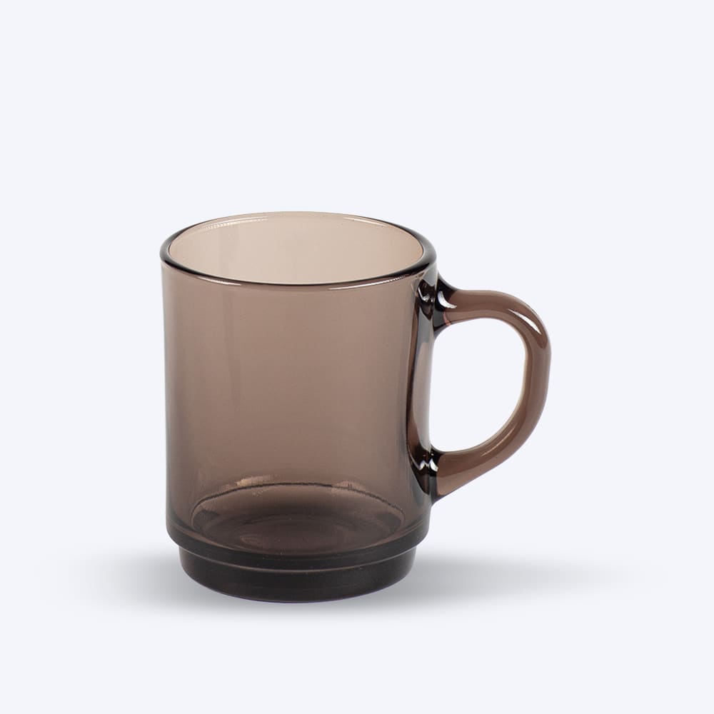 Lot de 6 -  Mug en verre Sepia 26 cl - Maisons du Monde